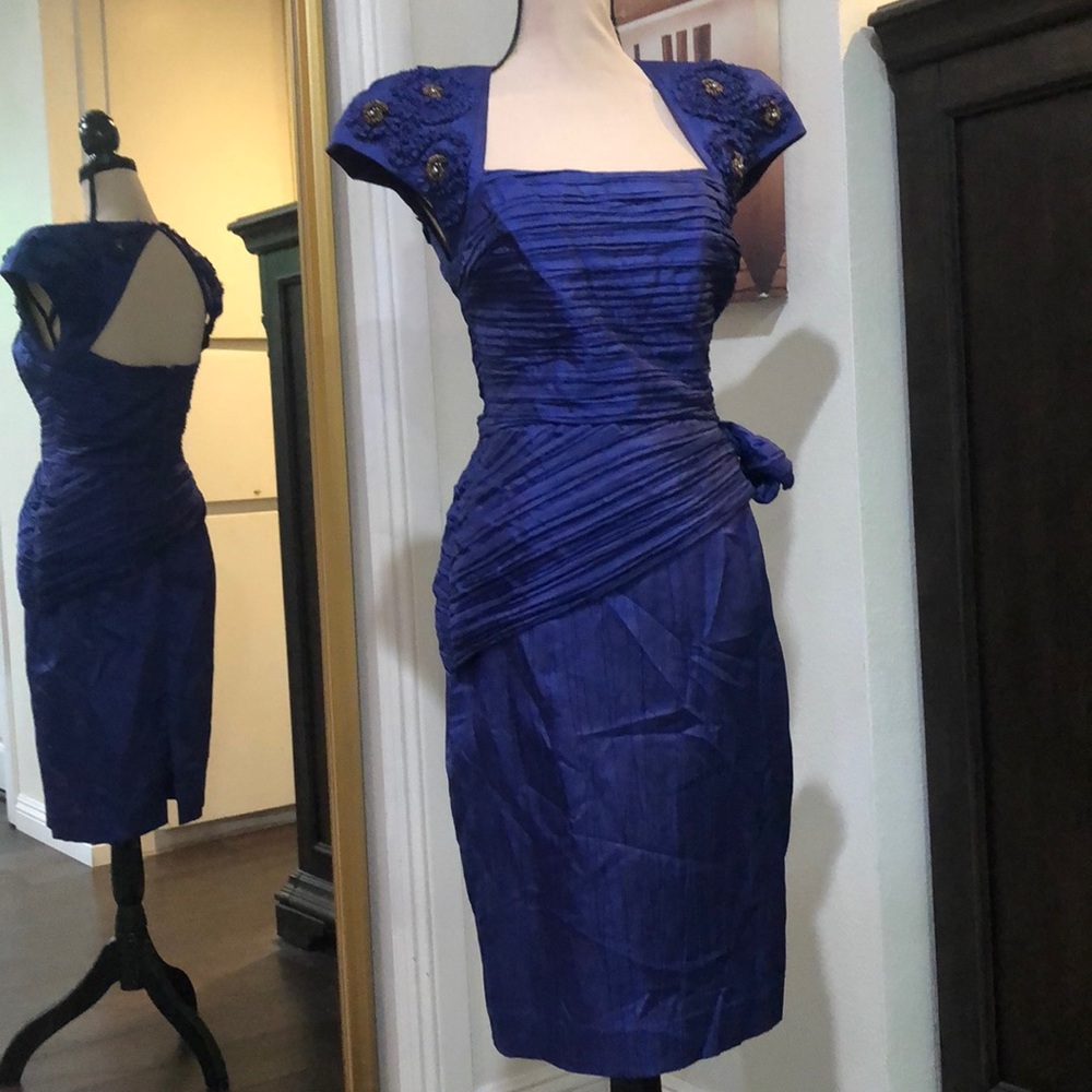 Nwot Vintage BB Collection blue cocktail dress. Size small